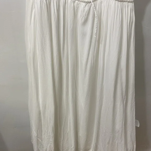 & Other Stories Women’s White Elastic Puff Sleeve ,Tie Back,Midi Dress.Size-US-M - Picture 10 of 12